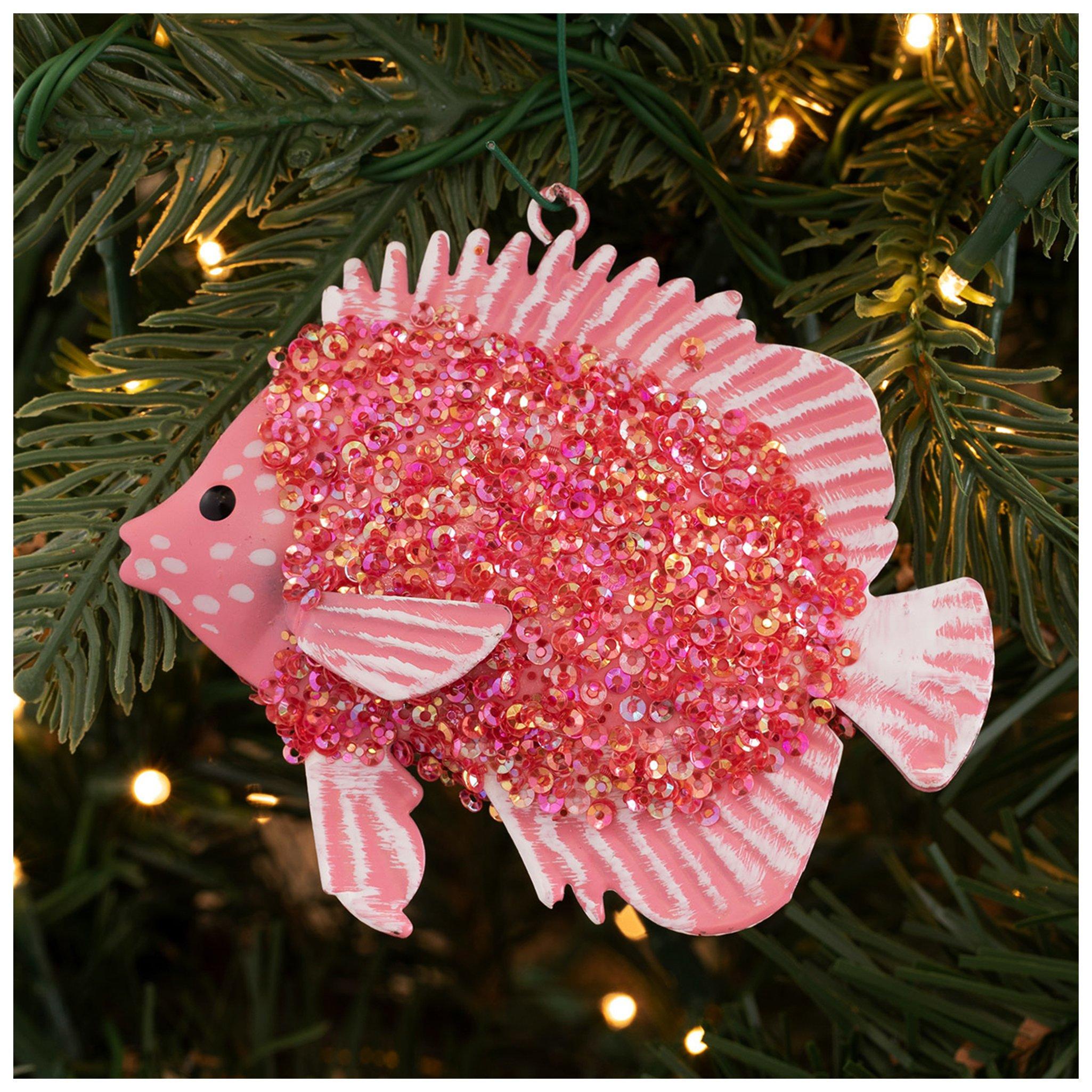Pink Sequin Fish Ornament | Hobby Lobby | 105337605