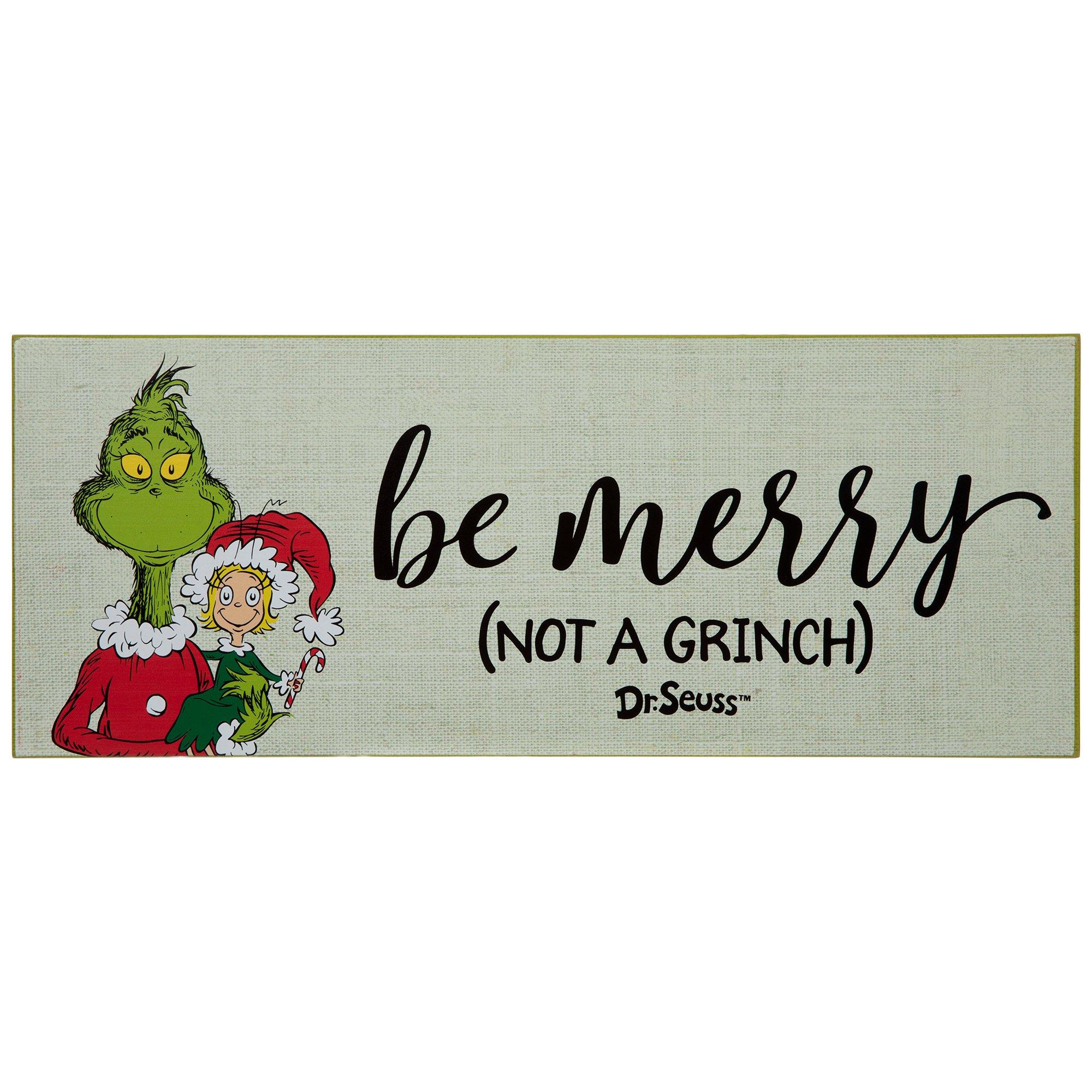Be Merry Not A Grinch Wood Wall Decor