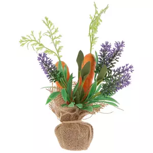 Carrots & Lavender In Burlap Sack