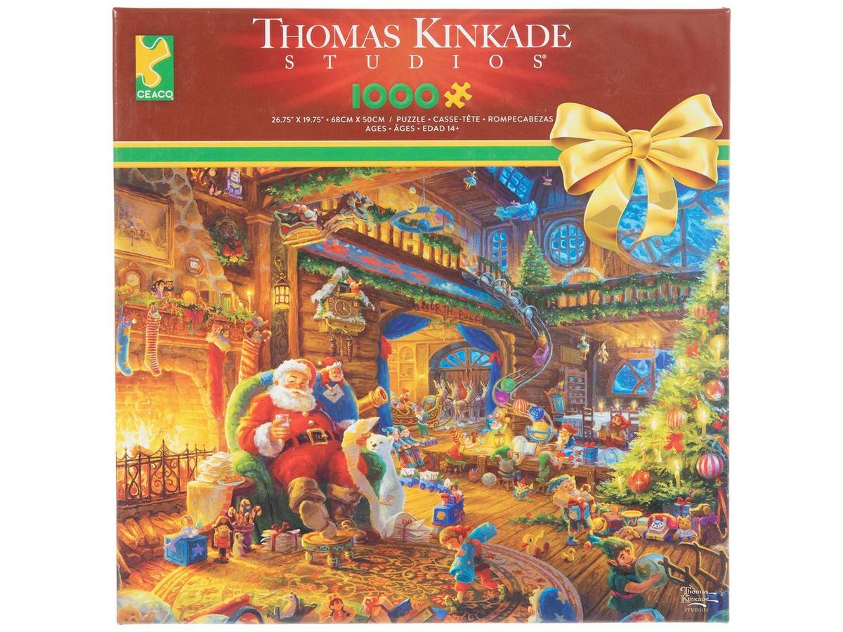 【美品付属品あり】トーマス・キンケード　「サンタのワークショップトイ」クリスマス 105490966-80971825-05212026-