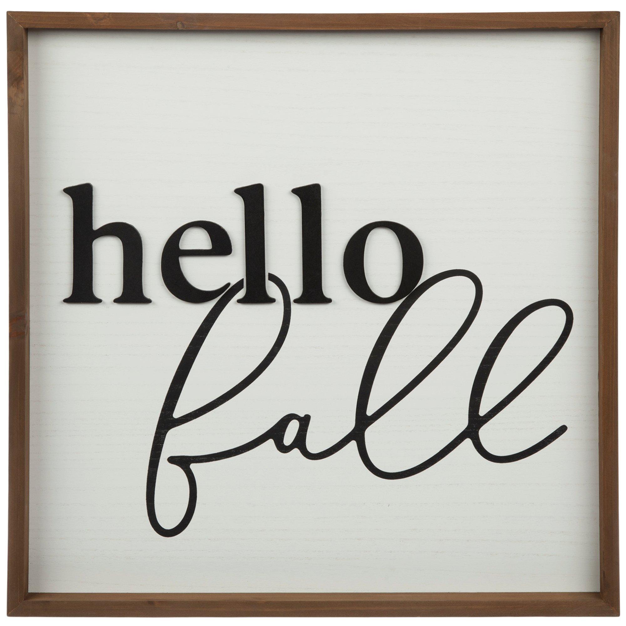 Hello Fall Wood Wall Decor Hobby Lobby 105547856