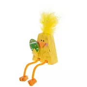 Yellow Chick Holding Egg Shelf Sitter