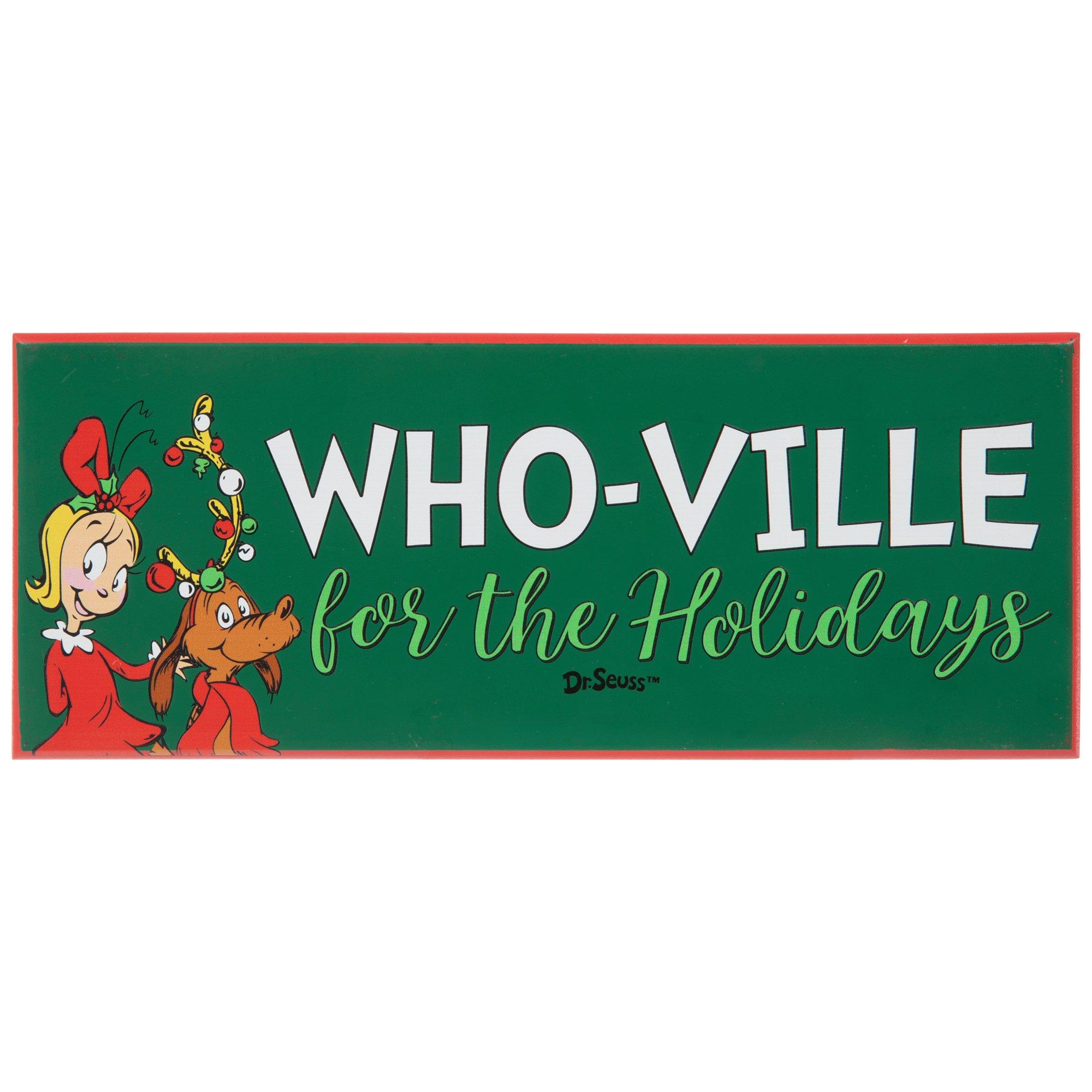 Who-Ville For The Holidays Wood Wall Decor