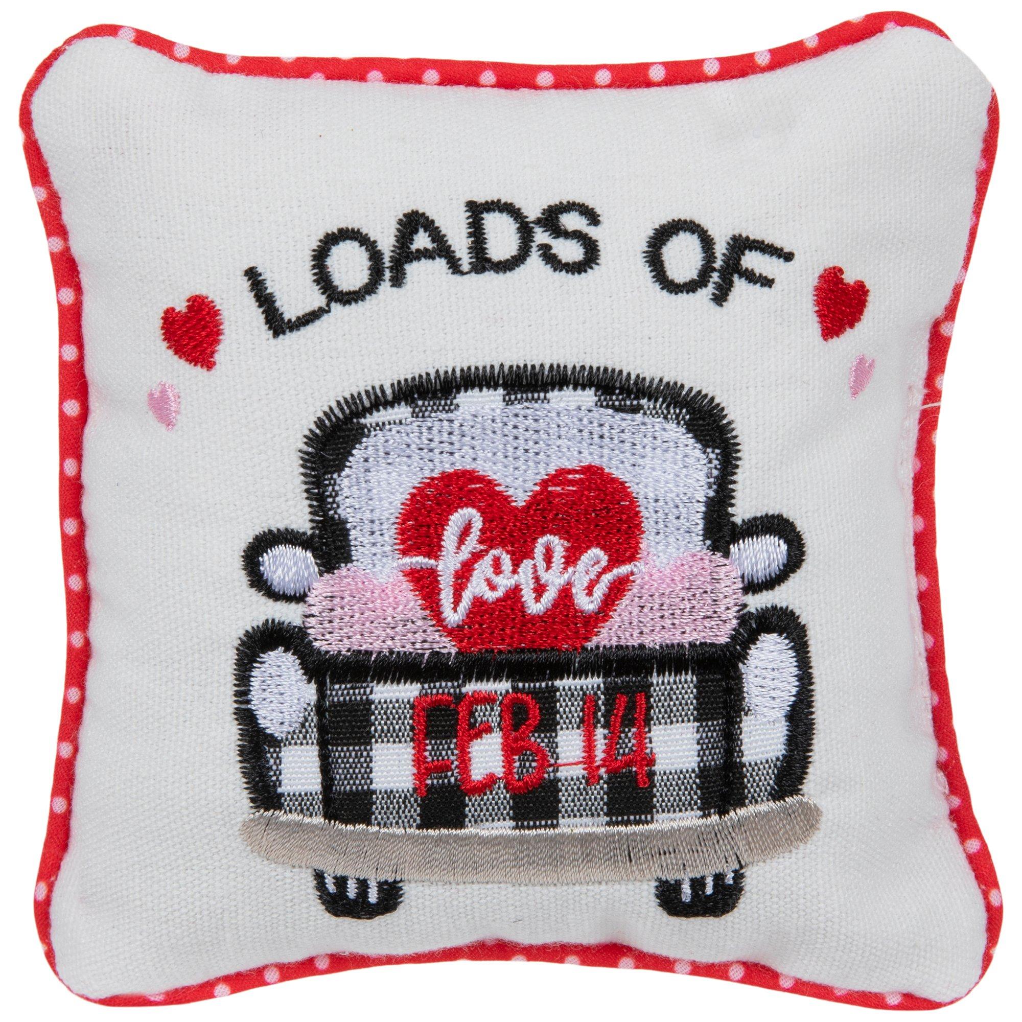 Valentines Candy Mini Pillow Set, 8x8 Pillow Covers, Valentine card  motifs, Throw Pillow, Love is Love, I Love You