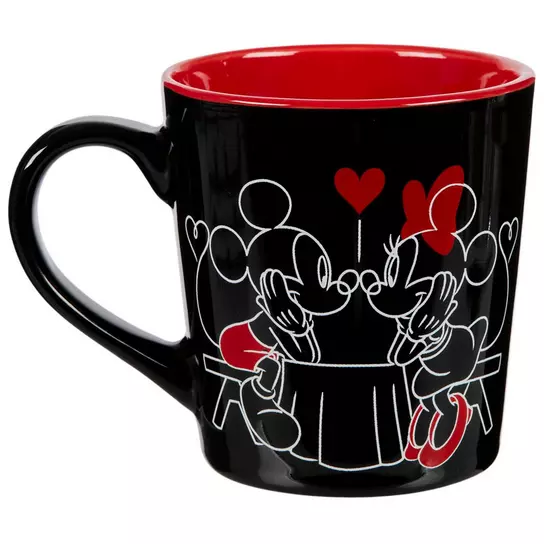 Mickey And Minnie Mouse Holding Hands Christmas Bookends Mug Set Disne – Mug  Barista