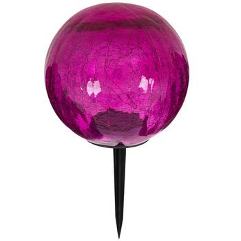 Crackle Glass Solar Garden Stake