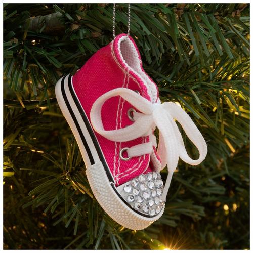 Robert Stanley Christmas Classics Pink Rhinestone Shoe Ornament
