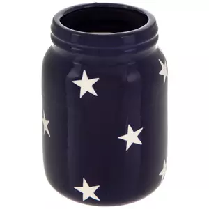 Blue & White Star Jar