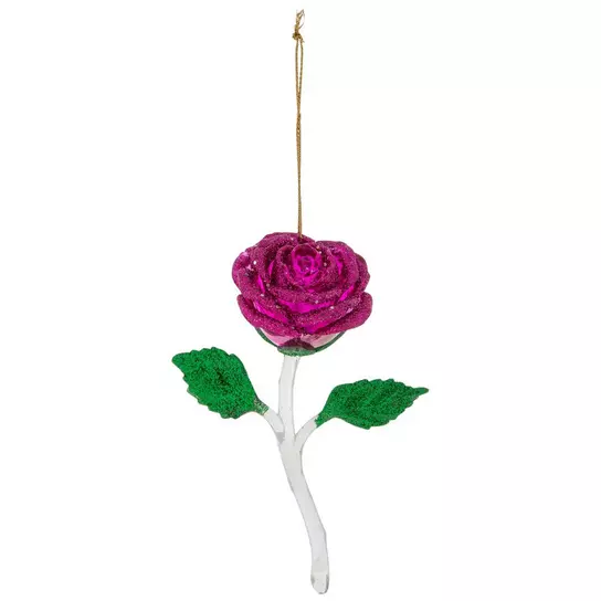 Pink Glitter Roses Flower Embellishments, Hobby Lobby