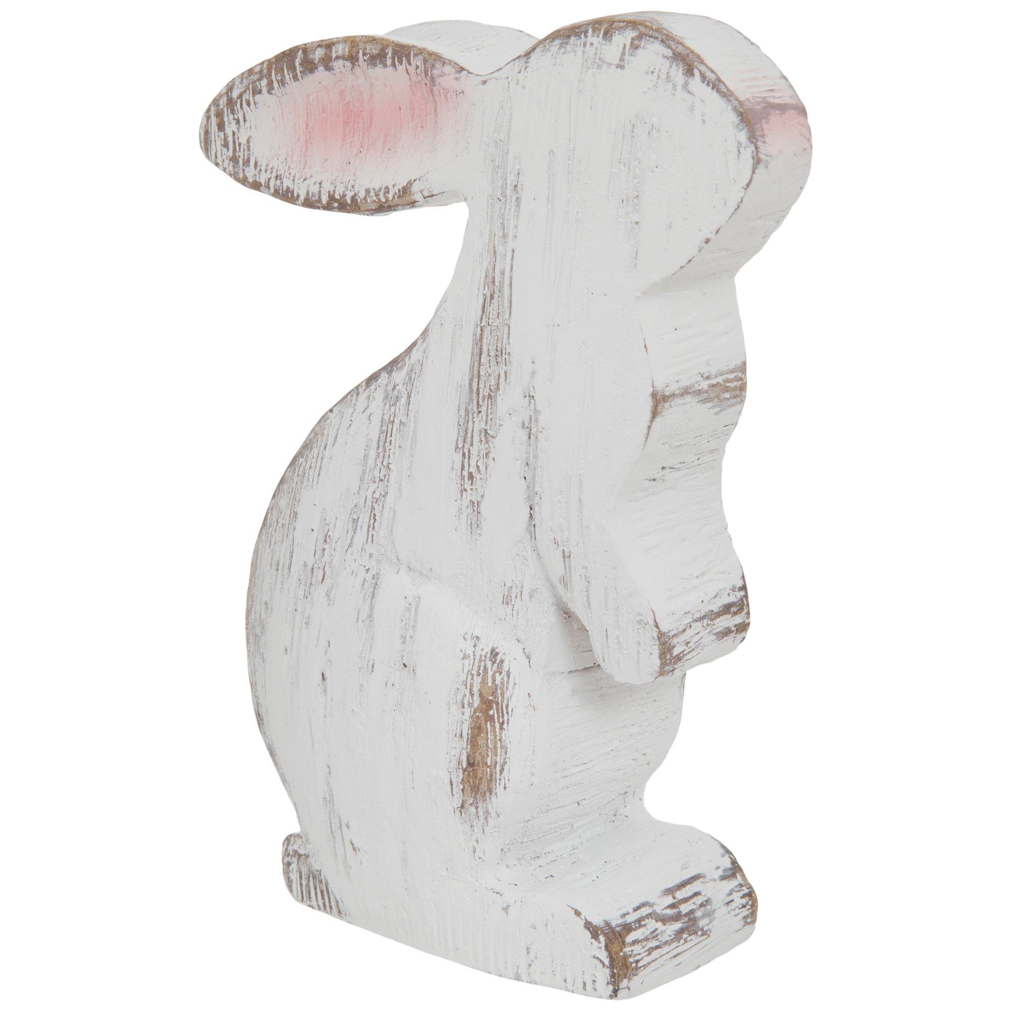 Whitewash Wood Look Bunny Figurine | Hobby Lobby | 105764998