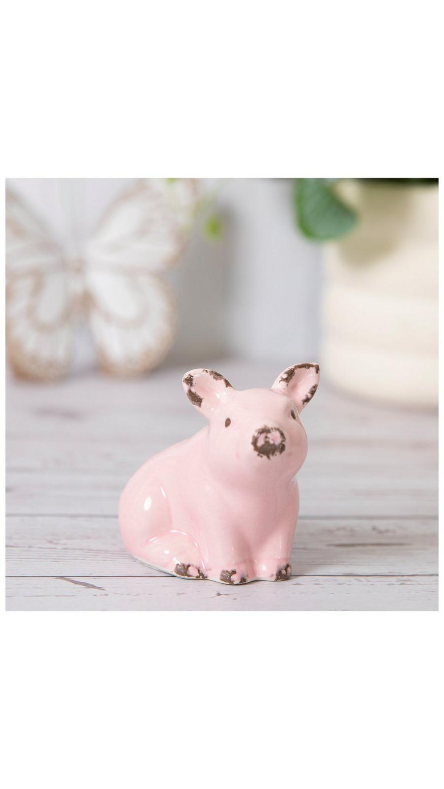 Pink Ceramic Pig Looking Left | Hobby Lobby | 105839741