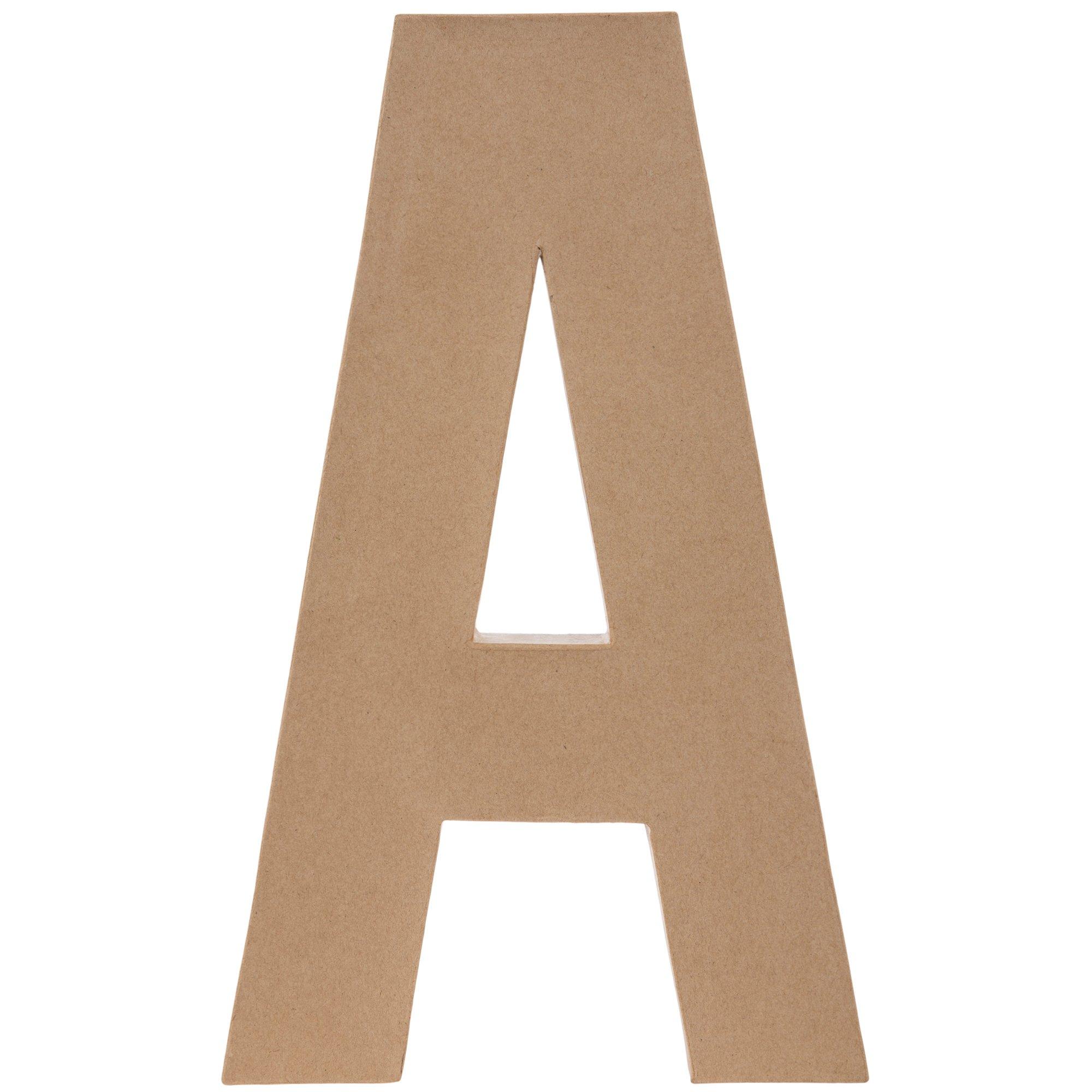 5 Pcs Party Accessory Paper Mache Letters 12 Inch Number Wooden Blank