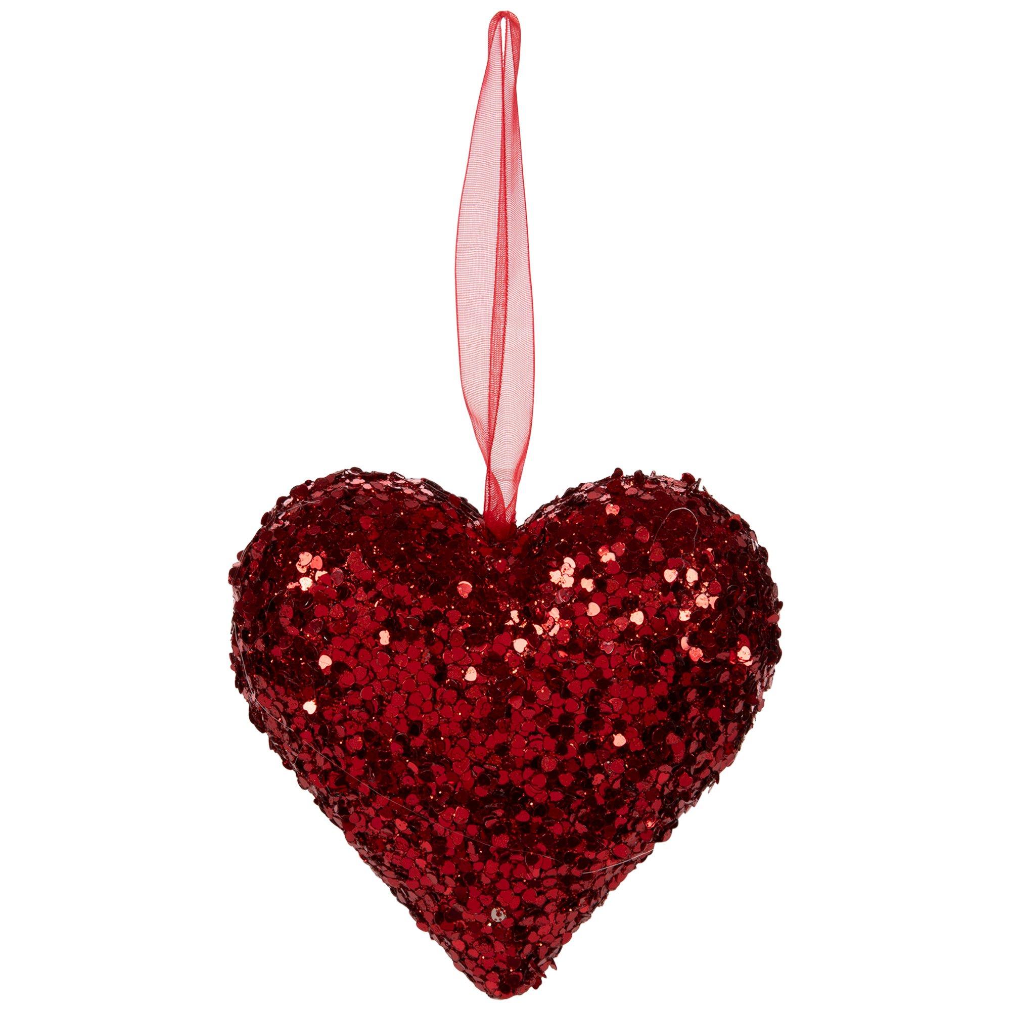 Glitter Heart Ornament Hobby Lobby 105880786