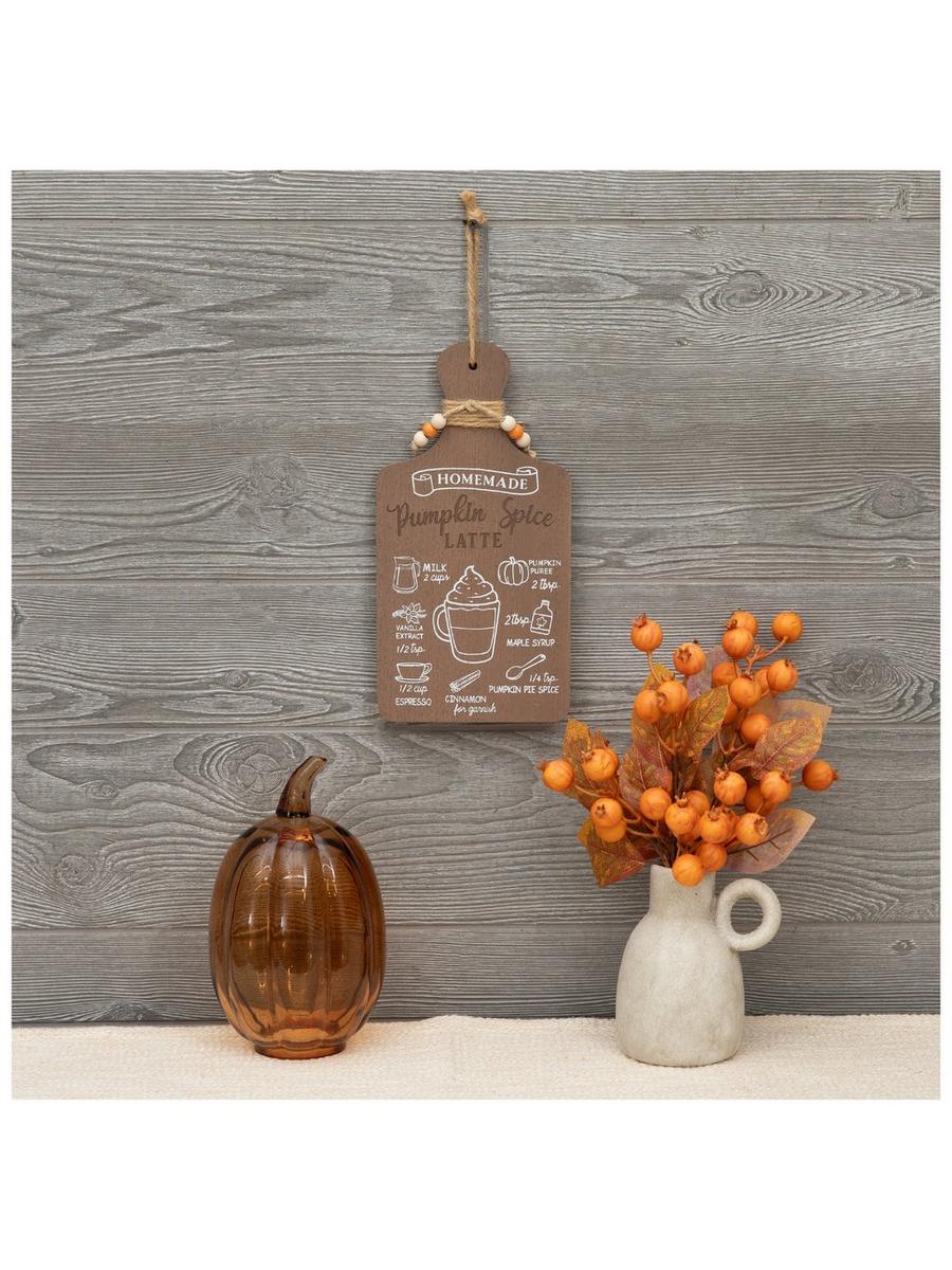 Pumpkin Spice Latte Cutting Board Wood Wall Decor | Hobby Lobby
