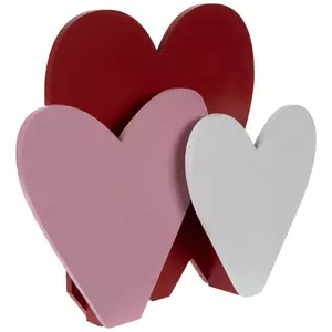 Cute Valentine's heart pink and red tags, featuring a heart shaped hole  punch for small ribbon to tie around an…