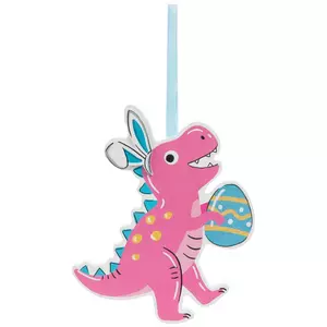 Pink Easter Dinosaur Ornament
