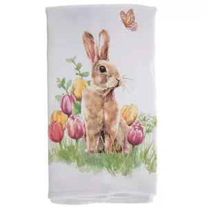 Floral Bunny Kitchen Towel