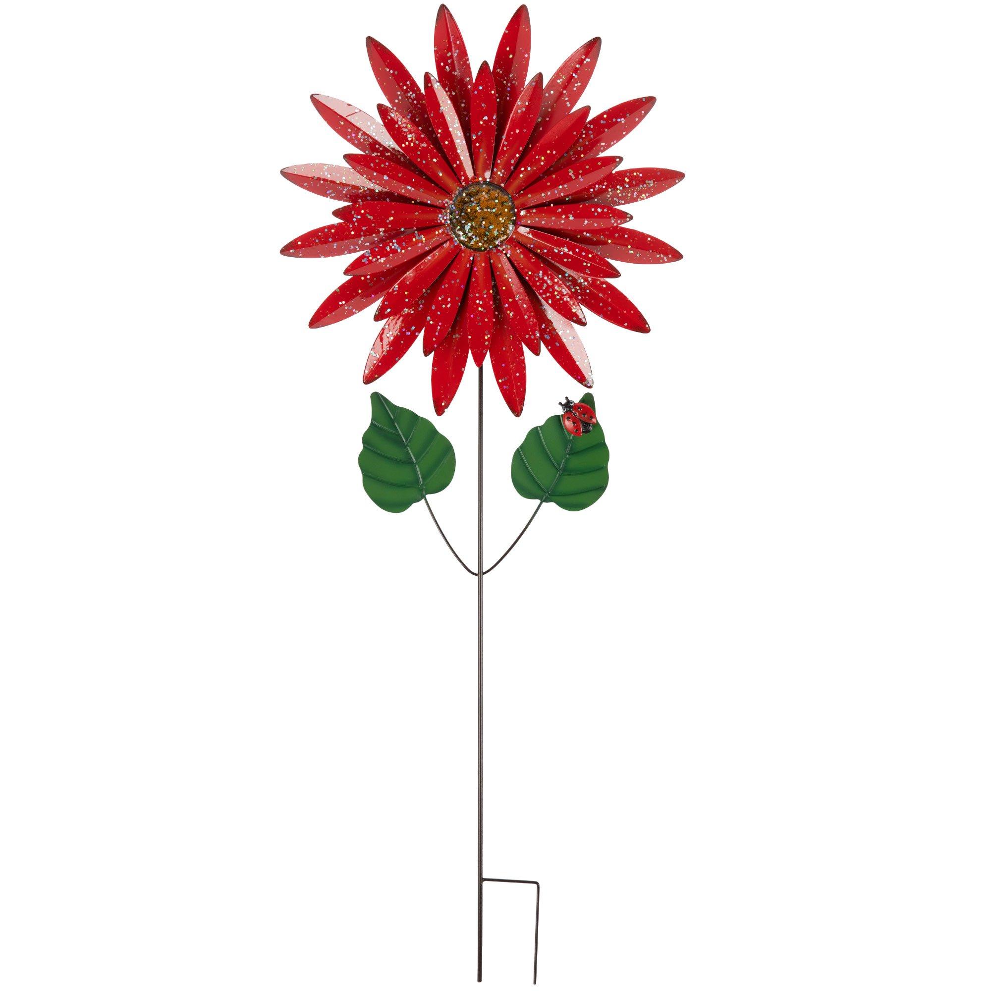 Flower With Ladybug Metal Garden Stake | Hobby Lobby | 106018295