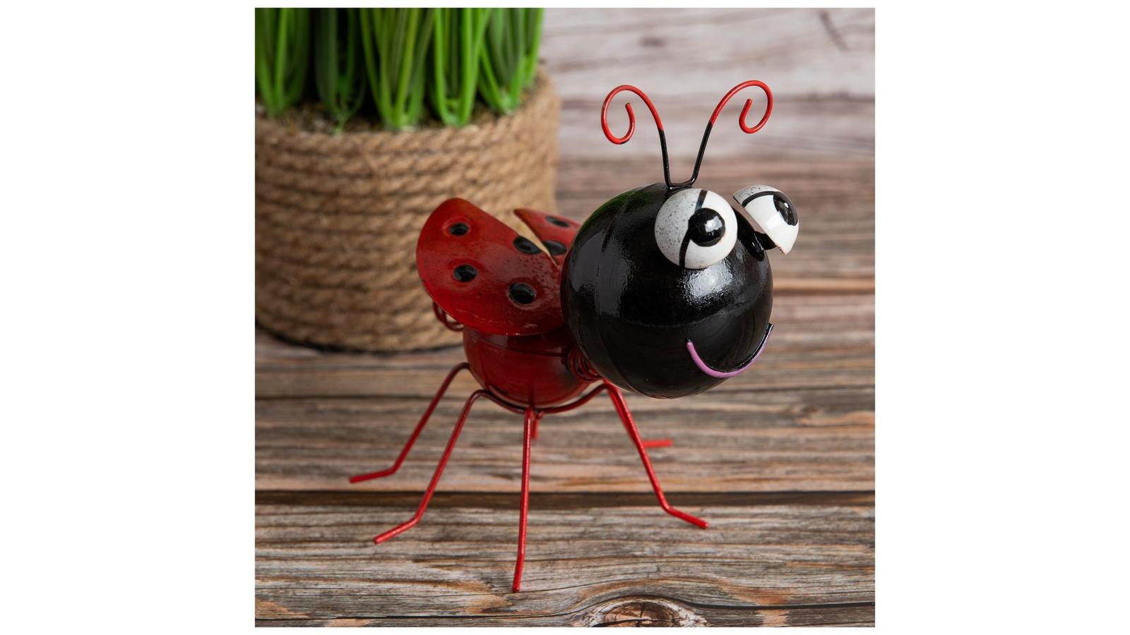 Distressed Wobble Head Metal Ladybug | Hobby Lobby | 106019111