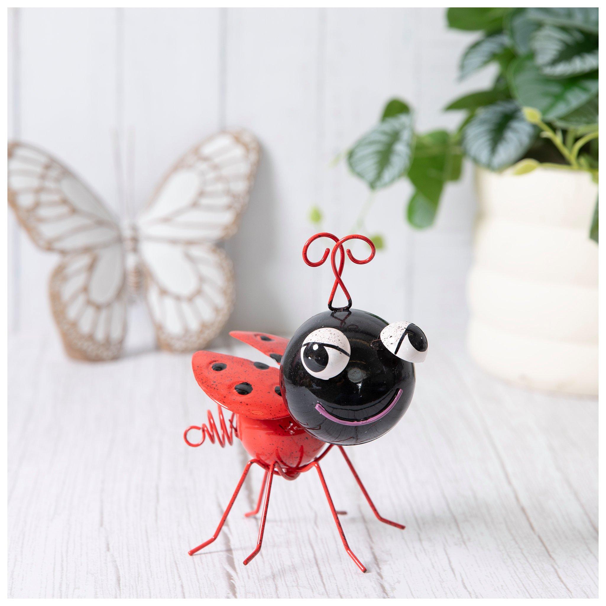 Distressed Wobble Head Metal Ladybug | Hobby Lobby | 106019111