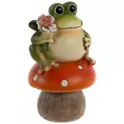 Frog Sitting On Mushroom