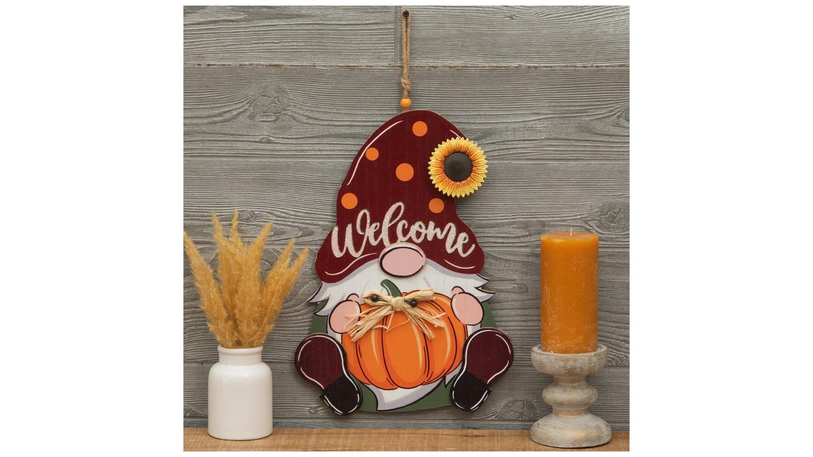 Welcome Gnome Wood Wall Decor | Hobby Lobby | 106031363