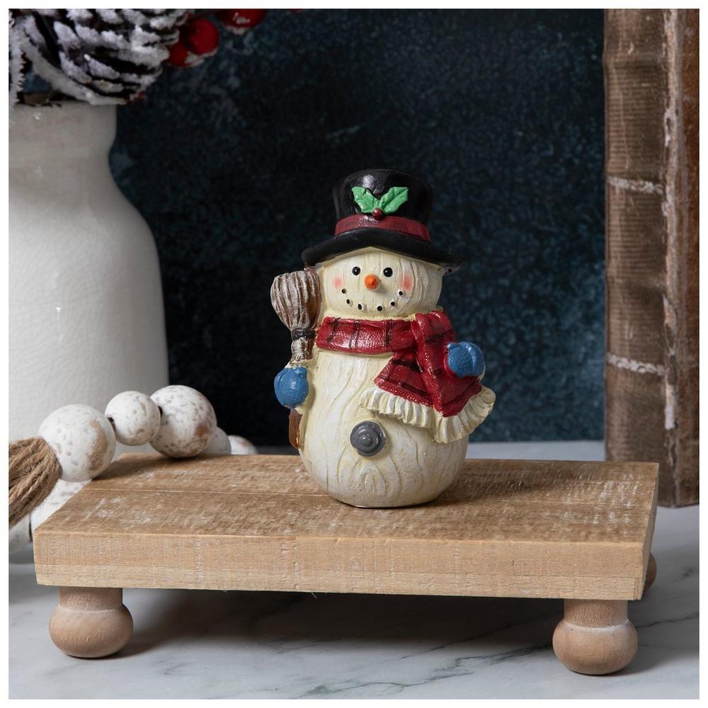 Wood Look Snowman With Broom | Hobby Lobby | 106053144