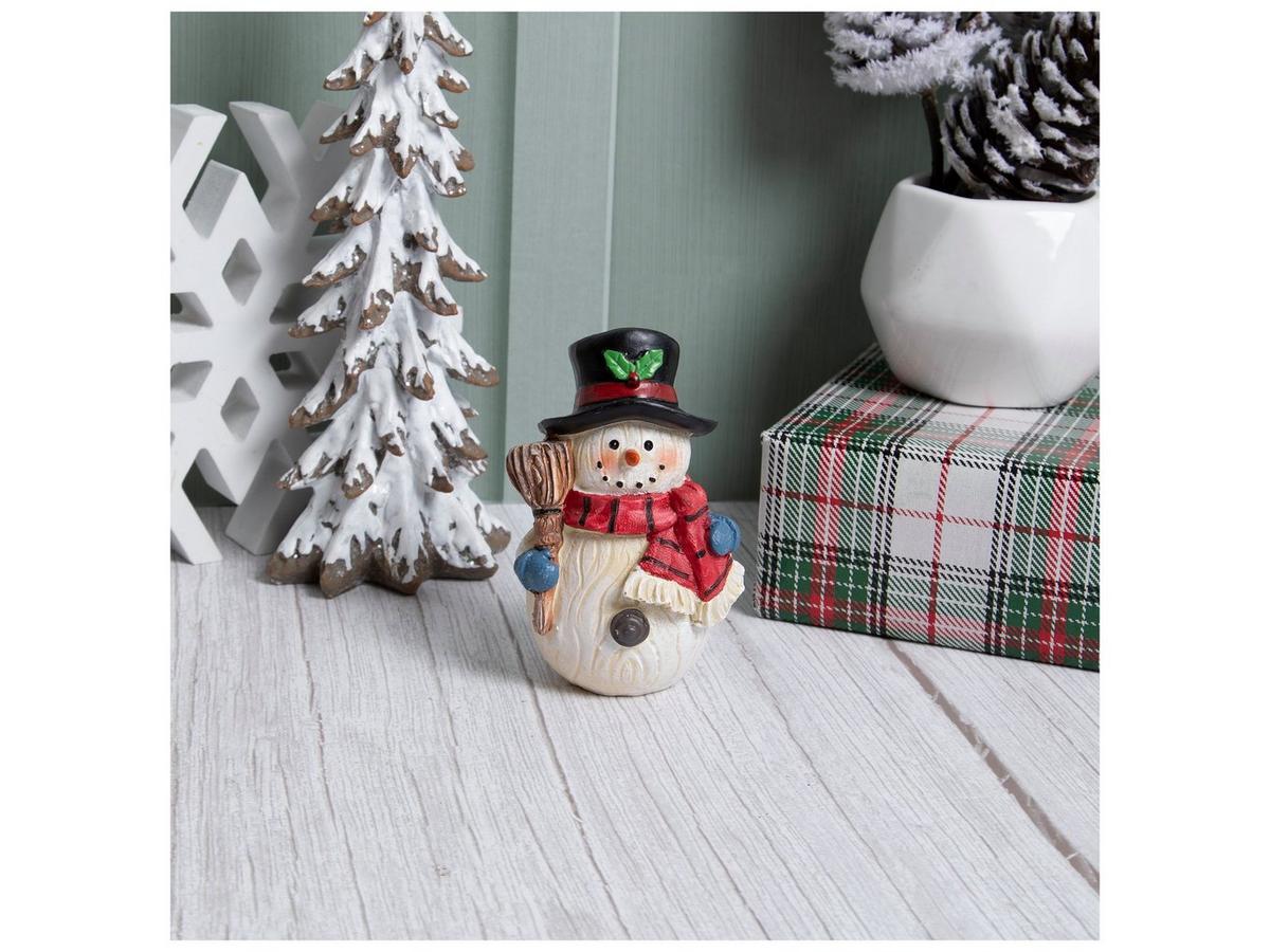 Wood Look Snowman With Broom Figurine | Hobby Lobby | 106053144