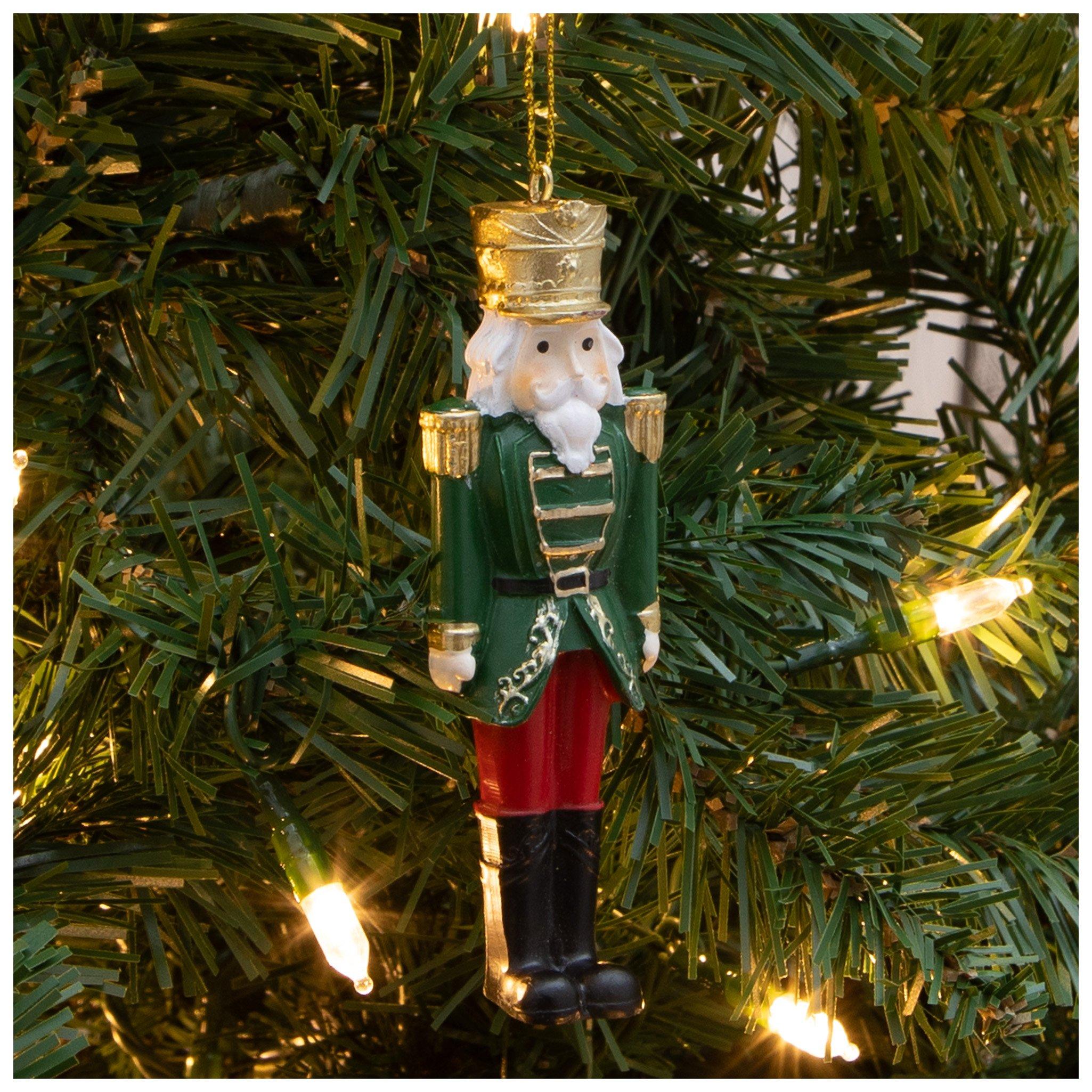Green & Red Nutcracker Ornament view 1