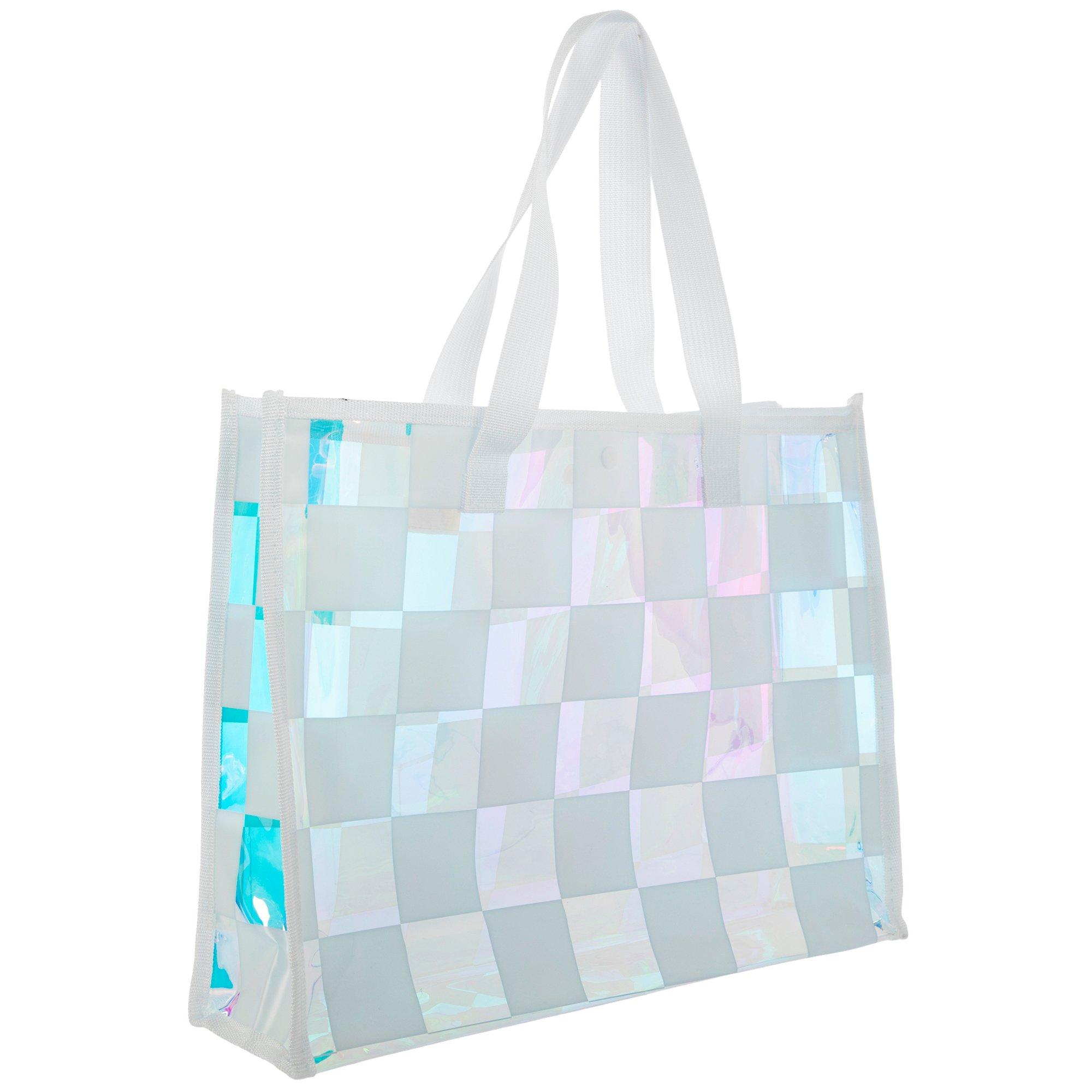 Iridescent Checkered Tote Bag | Hobby Lobby | 106312540