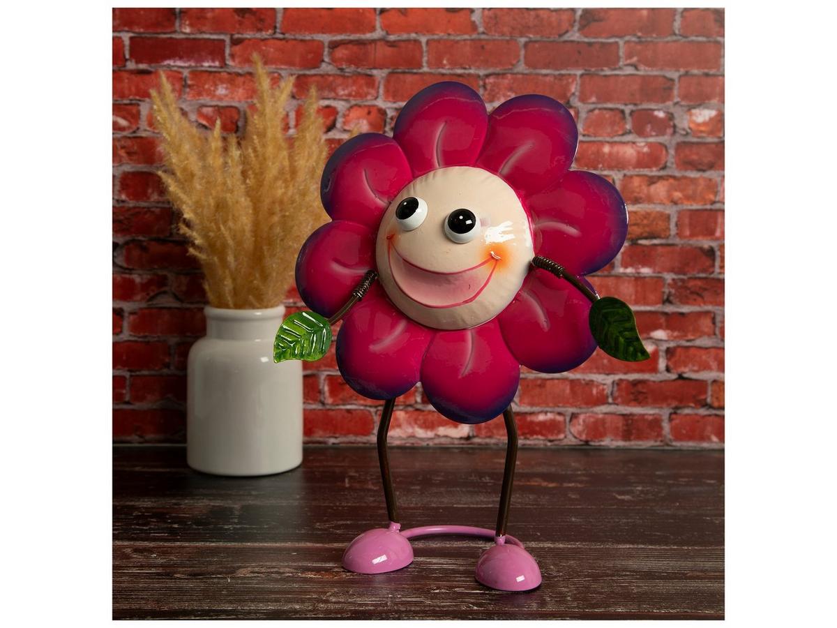 Pink Smiling Metal Flower | Hobby Lobby | 106315493