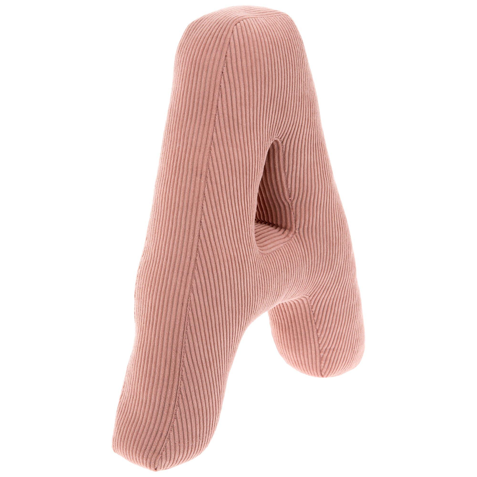 Letter Corduroy Pillow