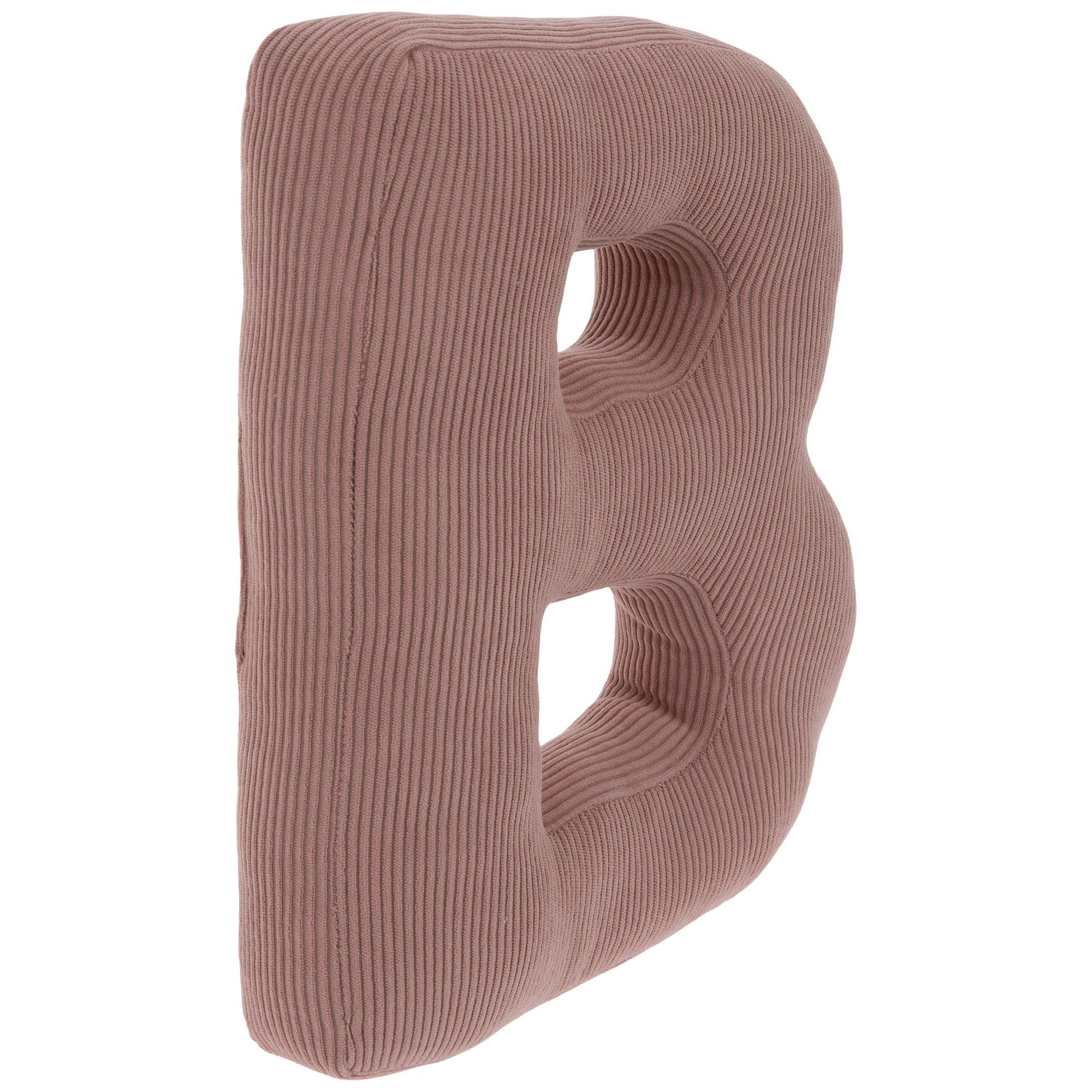 Letter Corduroy Pillow