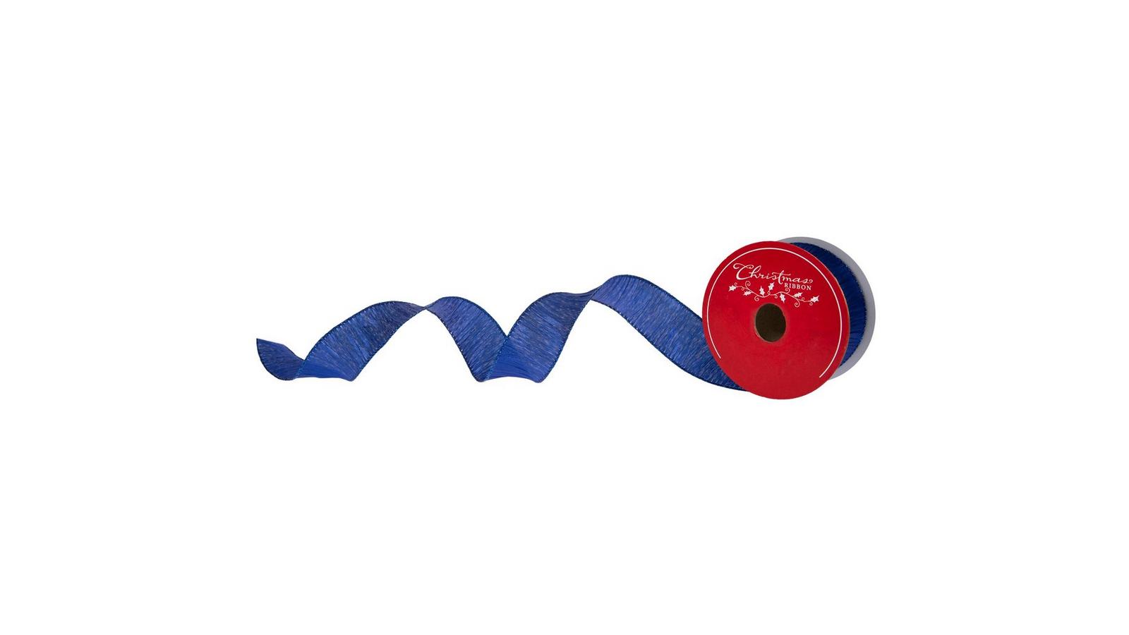 Royal Blue Wired Edge Ribbon - 2 1/2