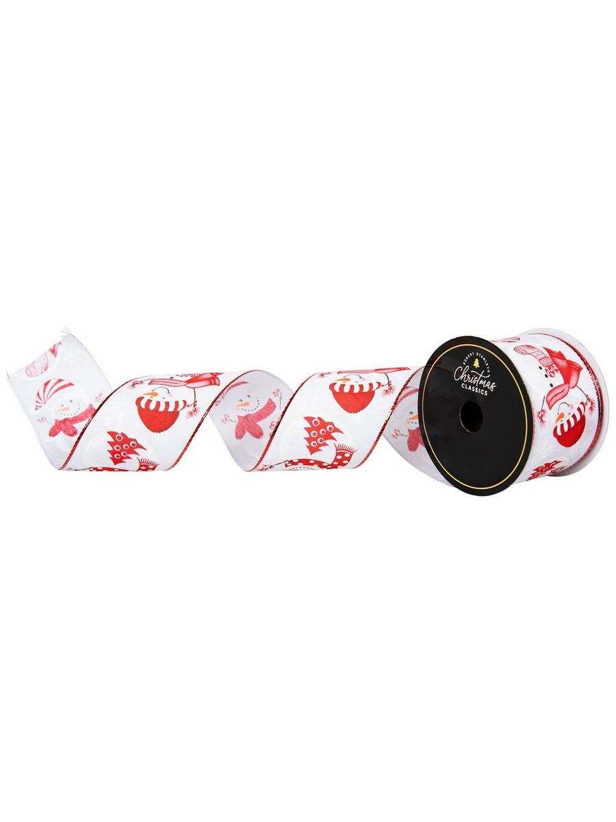 Jolly Snowmen Wired Edge Ribbon | Hobby Lobby | 106345433