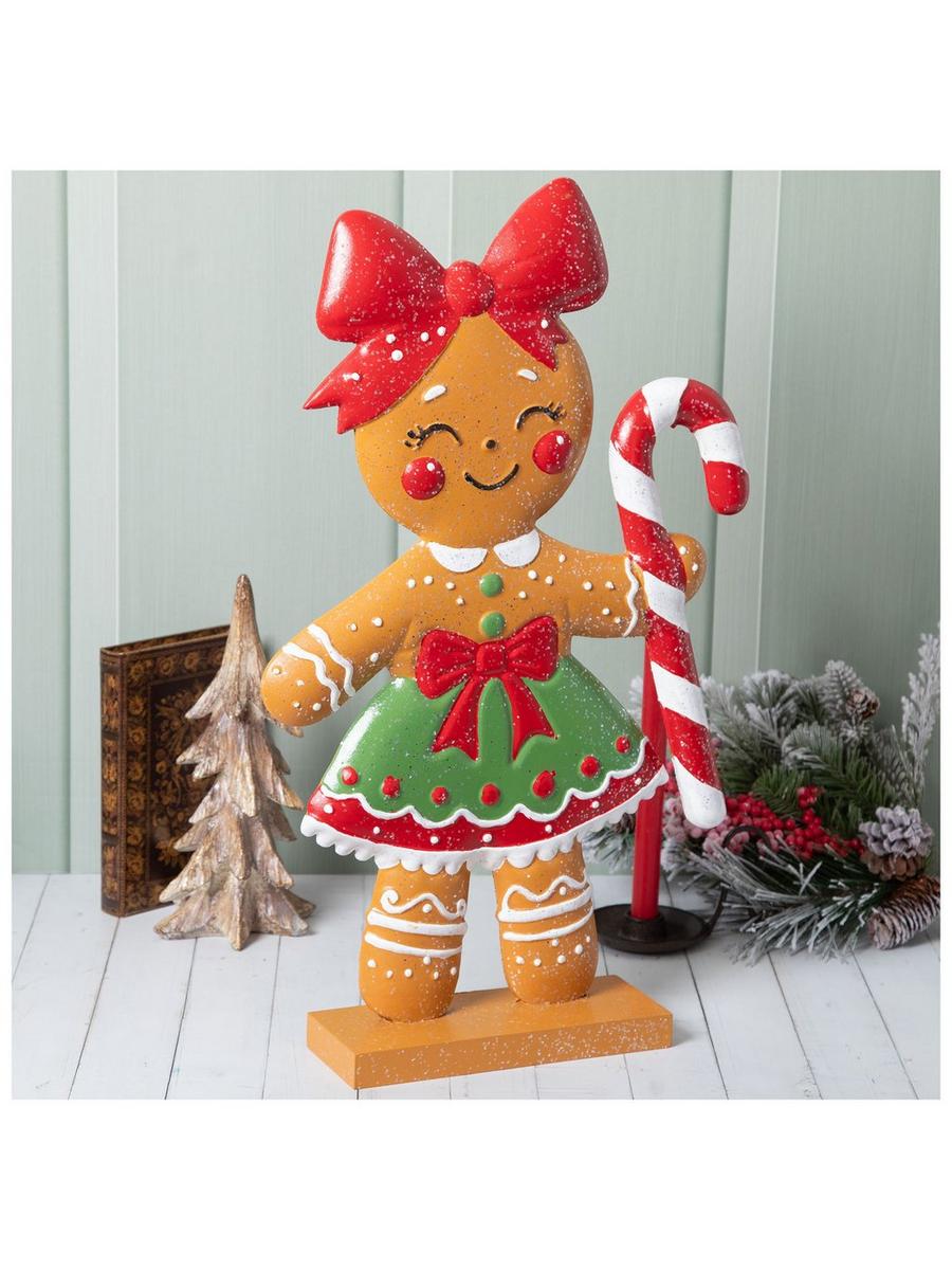 Gingerbread Wearing Bow Jumbo Decor | Hobby Lobby | 106356182