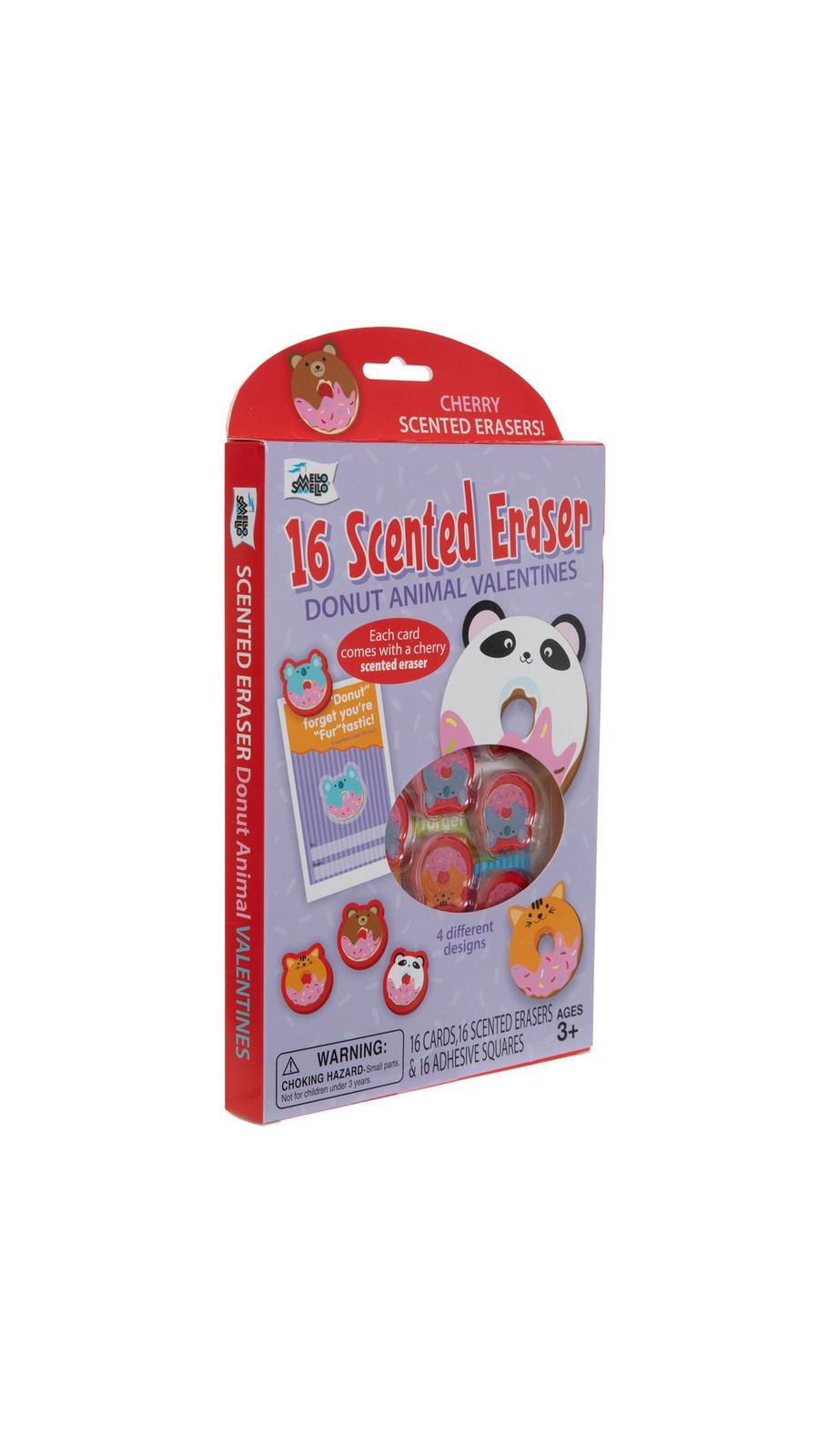 Donut Animal Scented Eraser Valentines | Hobby Lobby | 106364087