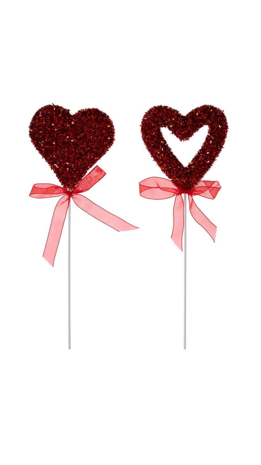 Tinsel Heart Picks | Hobby Lobby | 106364368