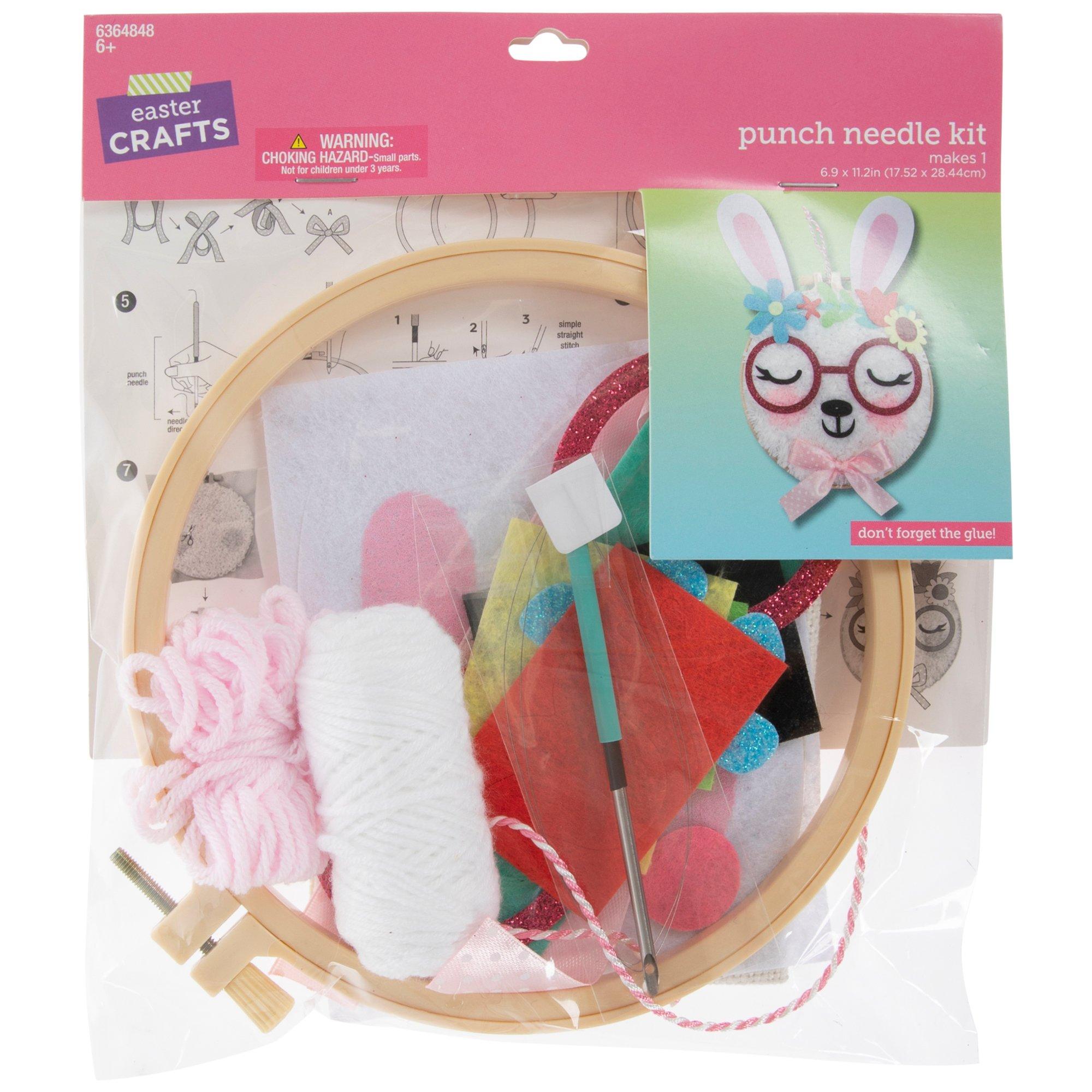 White Bunny Punch Needle Kit | Hobby Lobby | 106364848