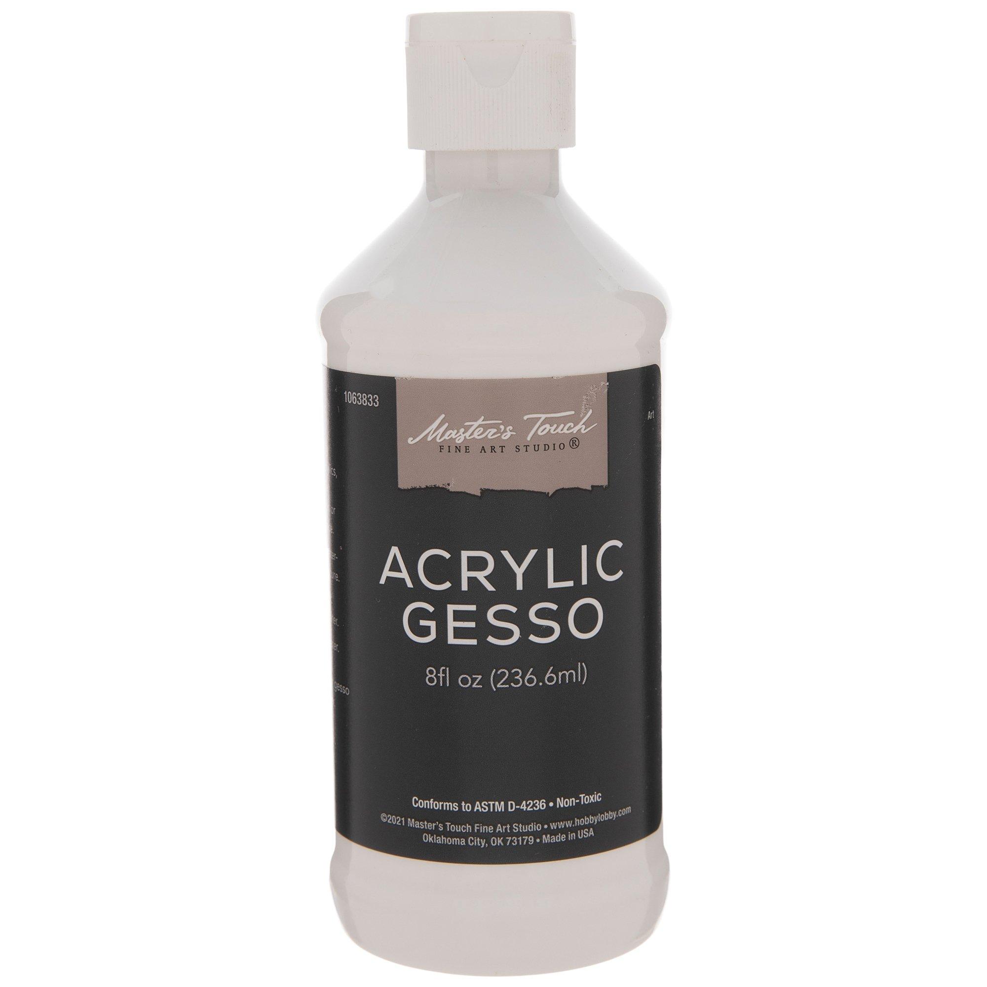 U.S. Art Supply White Gesso Acrylic Medium, 500ml Tub