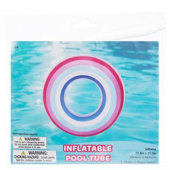 Striped Inflatable Pool Tube
