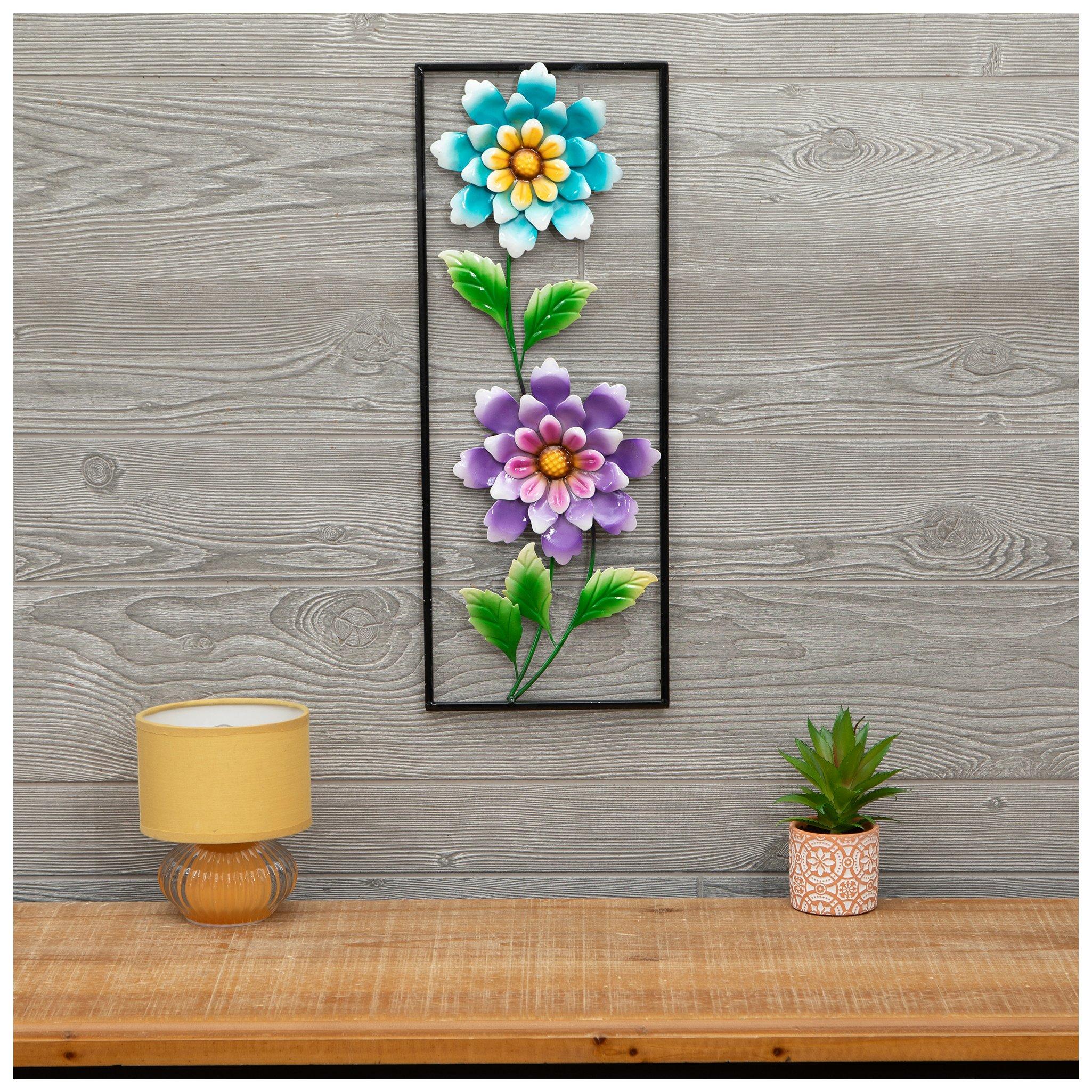 Framed Flowers Metal Wall Decor | Hobby Lobby | 106398812