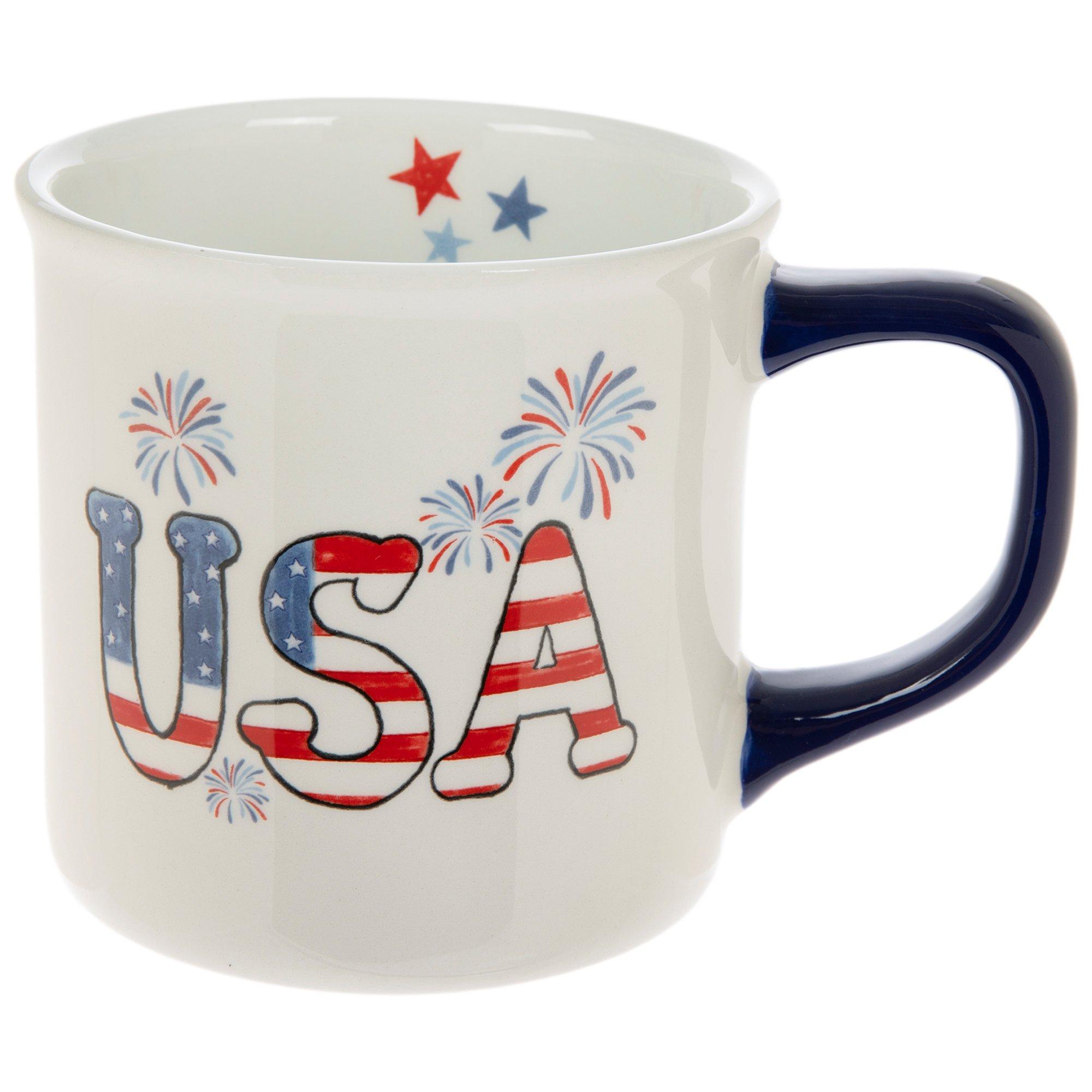 USA & Fireworks Ceramic Mug | Hobby Lobby | 106399372