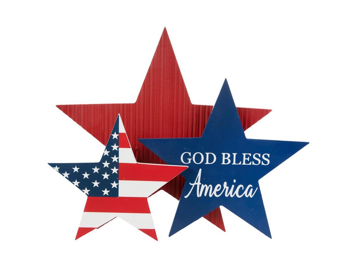 God Bless America Stars Wood Decor | Hobby Lobby | 106399745