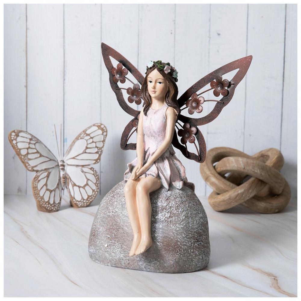 Fairy Sitting On Rock Garden Statue | Hobby Lobby | 106401087