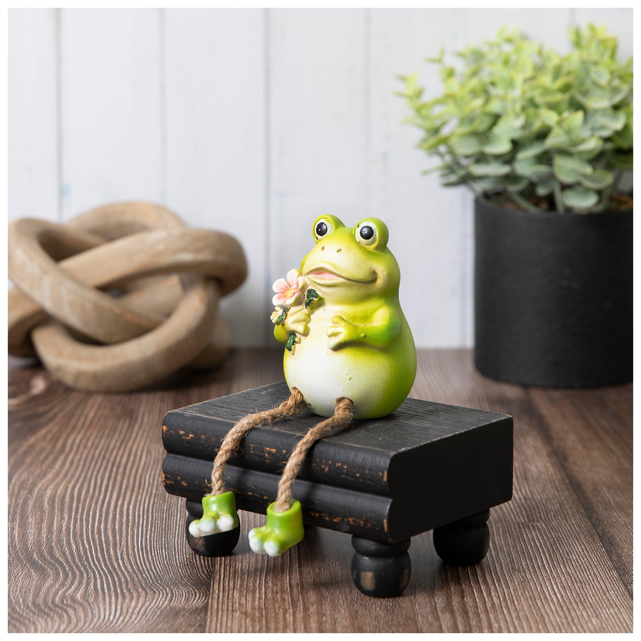 Frog With Flowers Shelf Setter | Hobby Lobby | 106403950
