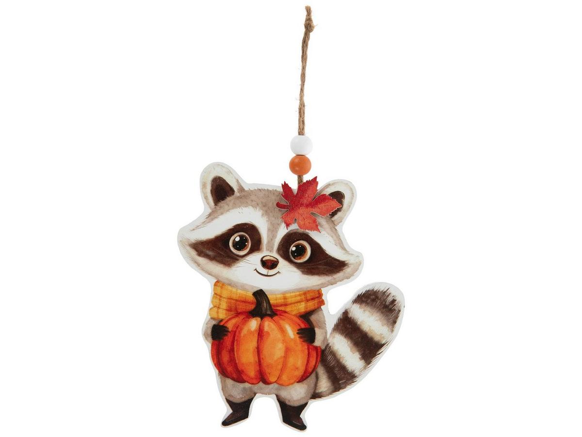 Raccoon With Pumpkin Wood Ornament | Hobby Lobby | 106408959