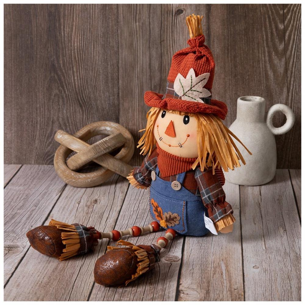 Scarecrow With Beaded Legs Shelf Sitter | Hobby Lobby | 106411151