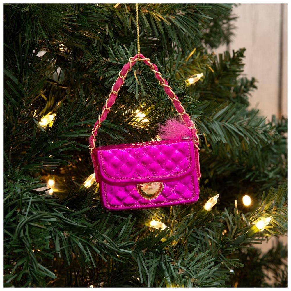 アスティエ クリスマス オーナメント バッグ ピンク Purse Ornament | Hobby Lobby | 106432173