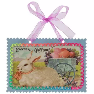 Easter Greetings Bunny Ornament